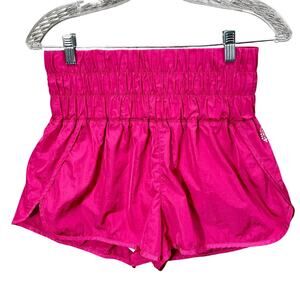 Free People Movement Shorts The Way Home Run Pink Berry Womens Medium Activewear